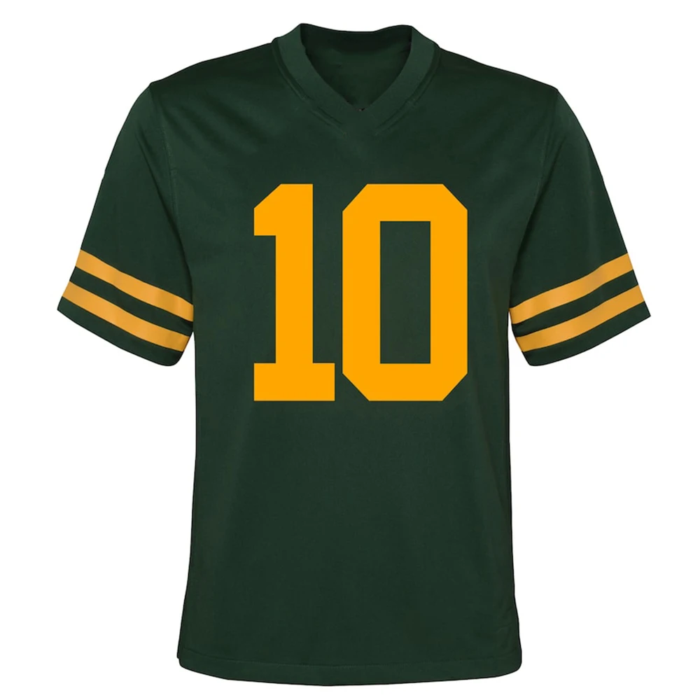 Summer Hot Youth Green Bay Packers Pattern Rugby Jersey 3D Printed Short Sleeve  V- Necked Adult Men's And Women's Tops