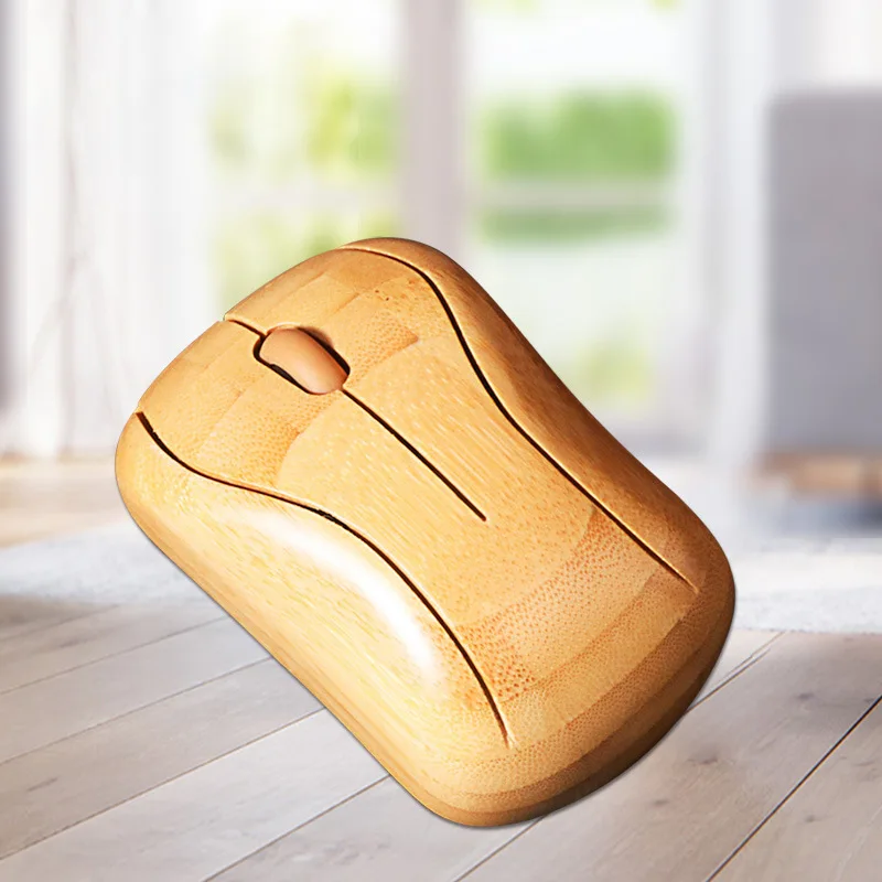 

MG95 Мышь 2,4G Беспроводной наноприемник Бамбуковая мини-портативная мышь ручной работы на заказ 1600 точек на дюйм Игровая офисная мышь для портативных ПК