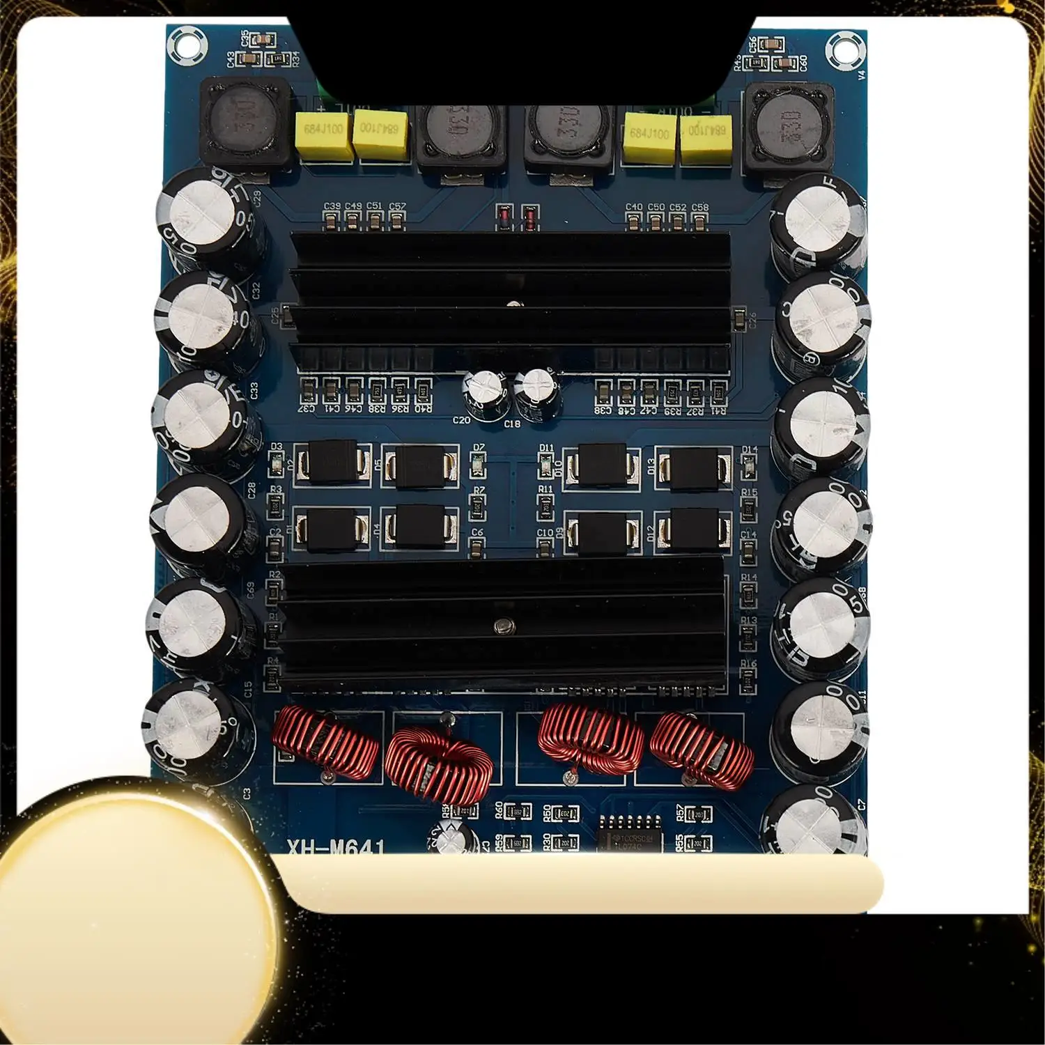 XH-M641 TPA3116D2 DC12V 24V 150W X 2 Audio numérique haute puissance 2 canaux amplificateur de voiture avec carte Boost G2-010