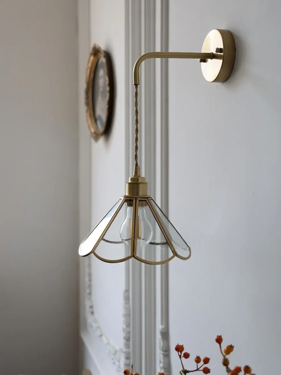 

Винтажные светодиодные настенные светильники в стиле лофт Тиффани, настенный светильник из прозрачного стекла, палочка для крыльца, чтения, столовой, спальни, гостиной, домашний декор