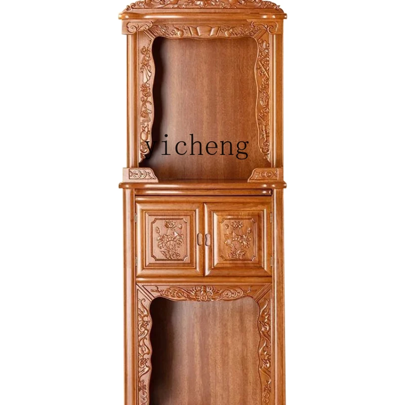 

Xl Solid Wood God of Wealth Table Cabinet Chinese Style Buddha Table Guan Gong Buddha Shrine Buddha Table