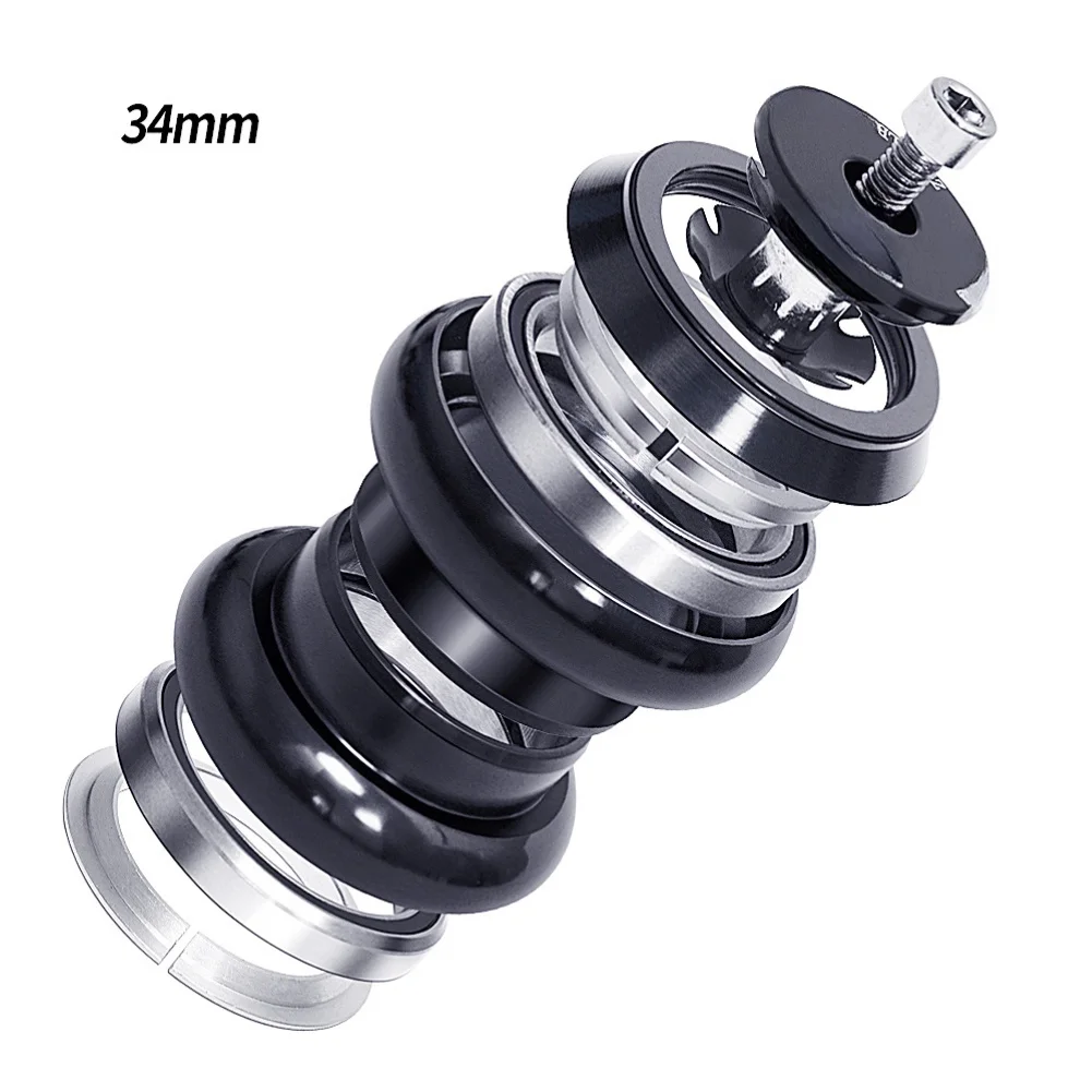 Aluminum for Mountain Bike Headset 28.6mm Threadless for Straight Forks 34/44mm Sealed Bearing Bicycle Bowl Assembly - view 3