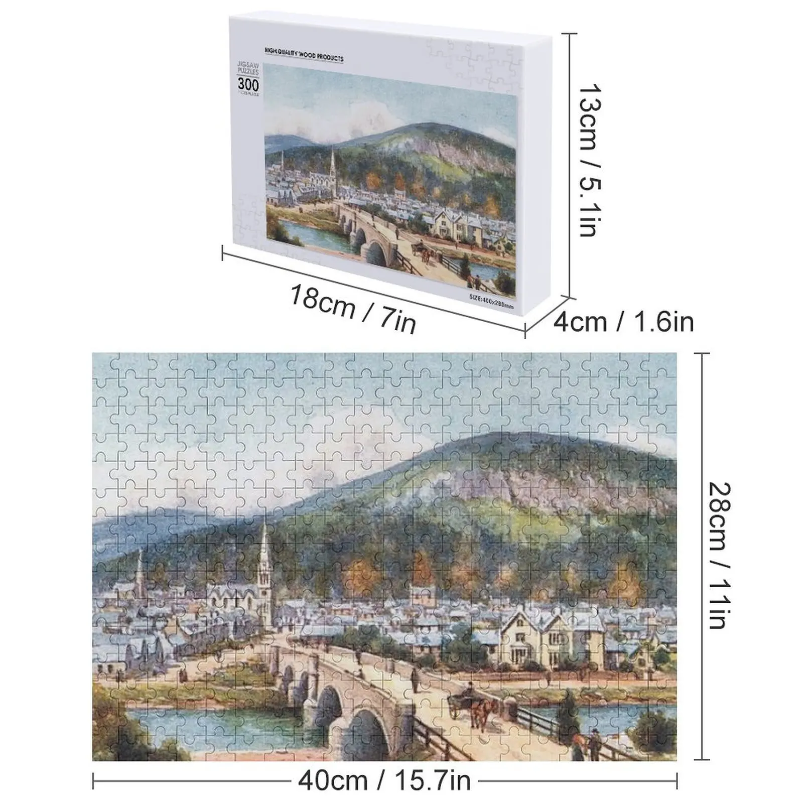 رسم توضيحي عتيق للباليه، أحجية الصور المقطوعة الملكية من Deeside مخصصة مع لغز كائن الطفل