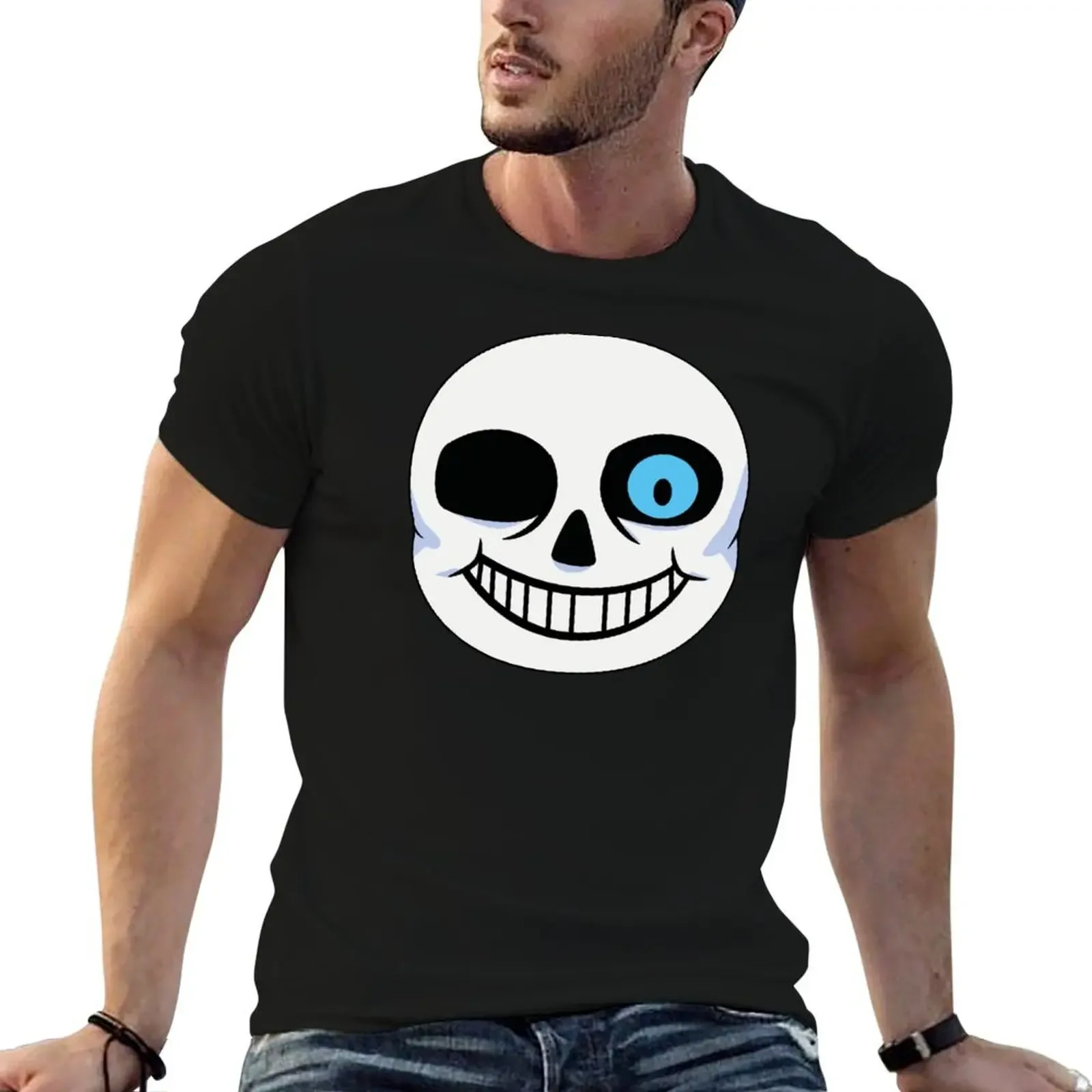 Sans Undertale T-Shirt man clothes baggy shirts quick-drying t shirt for men