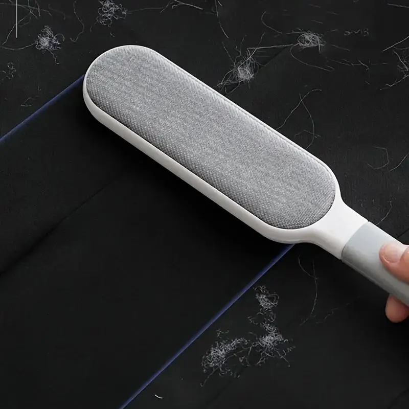 2 Peças de Escova Multifuncional Reutilizável para Remover Pó, Removedor de Pelos de Animais de Estimação de Dupla Face, Escova Eletrostática Manual para Pelos de Gato, Roupas e Sofás