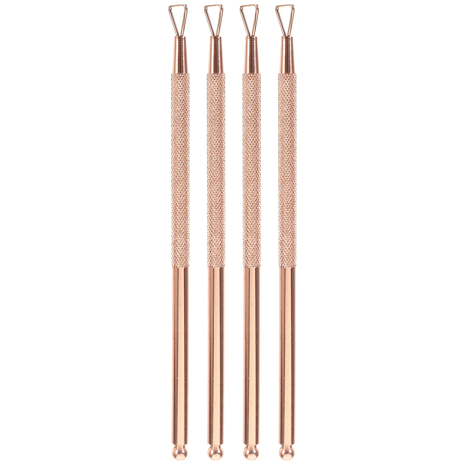 4 قطعة الفولاذ المقاوم للصدأ مسمار الفن أداة إزالة مثلث إهاب مقشرة مكشطة هلام البولندية الأنظف مقبض مريح للتقليم #5