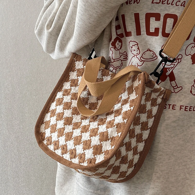 Nowa tekstura i modna torba Crossbody dla uczniów, aby wyjść z podręcznej torby na ramię w zachodnim stylu