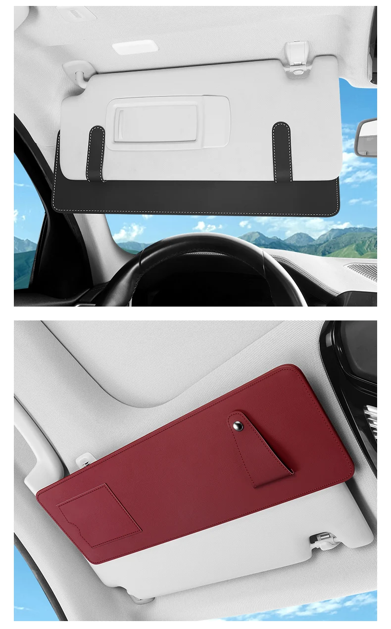 Neue Auto-Sonnenblenden-Verlängerungszubehörteile, Auto-Sonnenblenden-Verlängerer, Blendschutz, Sonnenschutz, Universelle Auto-Sonnenblenden-Kartenhalterung – Detail 14