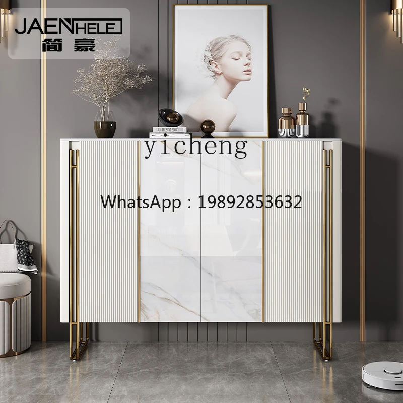 AA  Modern Simple Slate Shoe Cabinet Light Luxury Xuan Cabinet Door Storage Decorative Partition Household