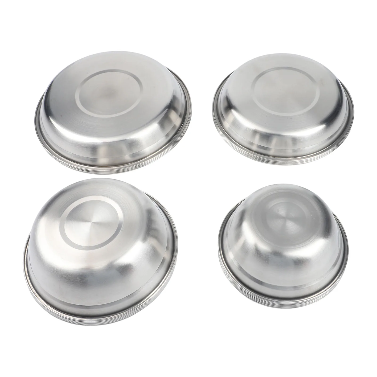 304 Stainless Steel 20-Piece Outdoor Dining Set for Camping Picnic Barbecue Lightweight Stackable Bowls Plates Compact Towel Bag