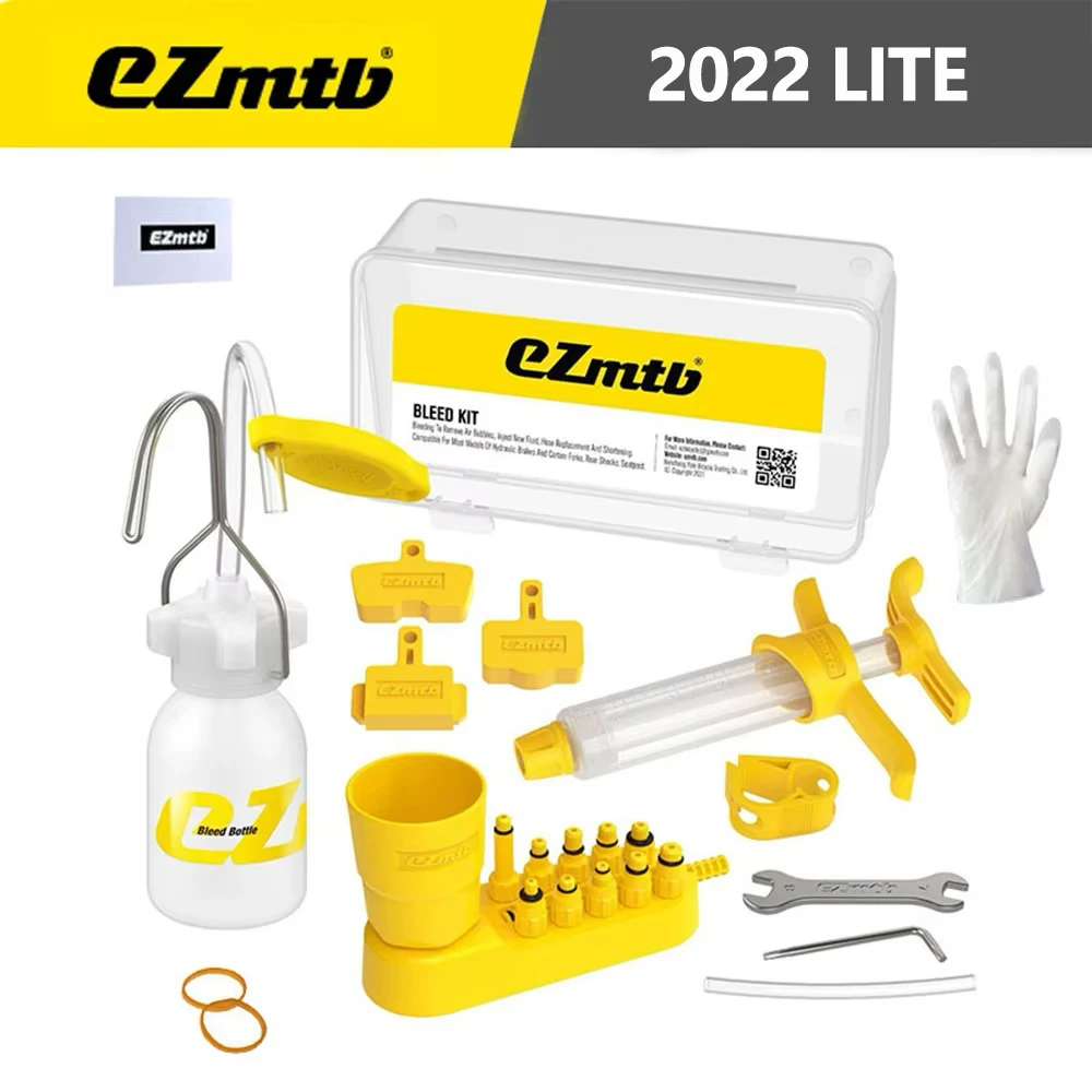 Ezmtb MTB-Fahrrad-Entlüftungsset für hydraulische Bremse, für hydraulische Scheibenbremsen-Reparaturwerkzeug der SHIMANO SRAM Avid MAGURA-Serie