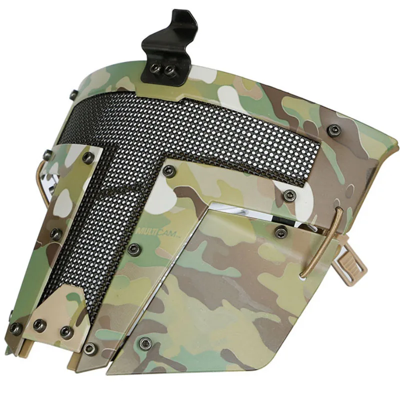 Тактическая Маска с быстрым подключением к шлему, маска для косплея, Железный Самурай, Cs, Спортивная Защитная уличная Полнолицевая легкая защитная маска