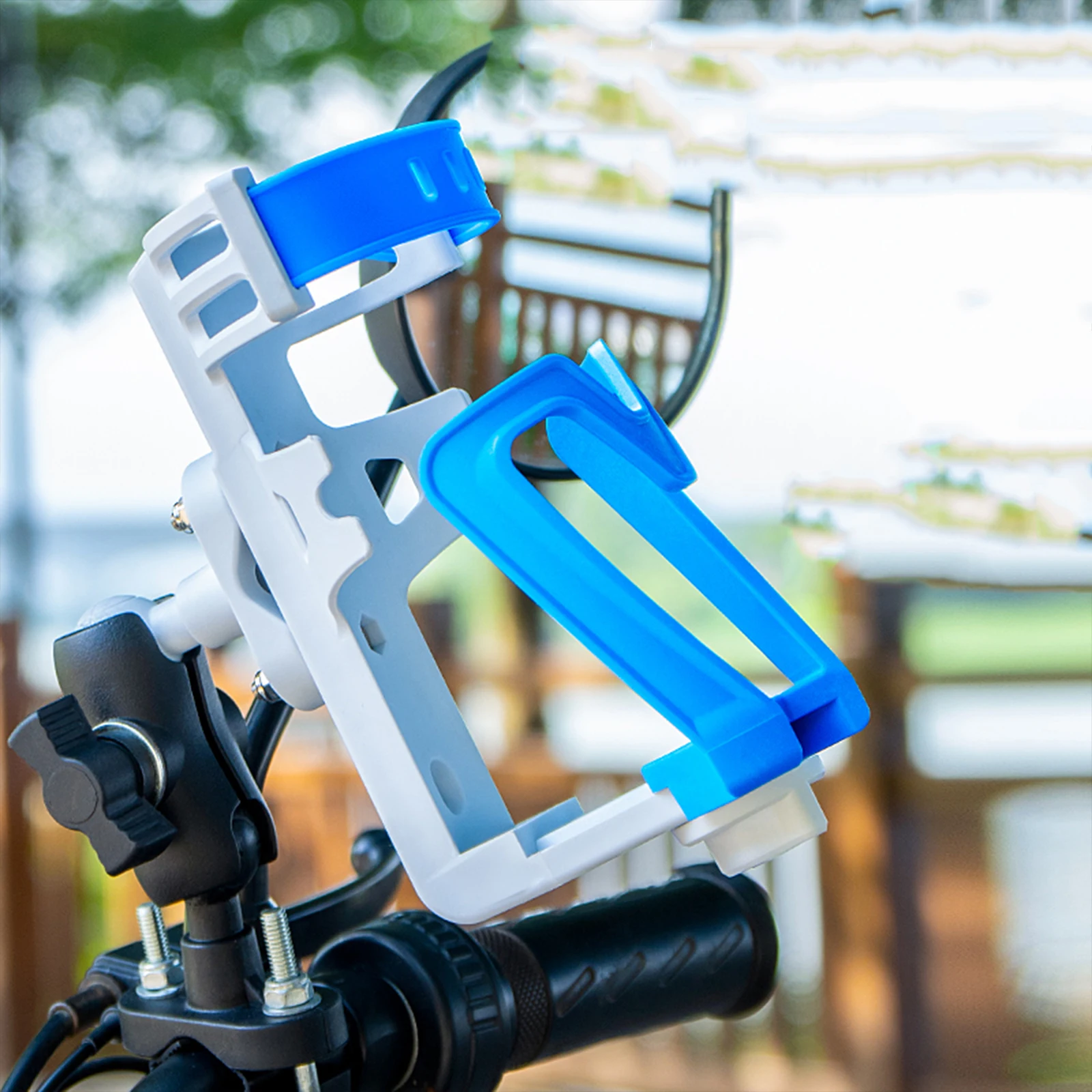 Portabottiglie universale per moto per BMW per Honda Staffa per tazza per bevande Portabottiglie per bicicletta per rack di stoccaggio per esterni