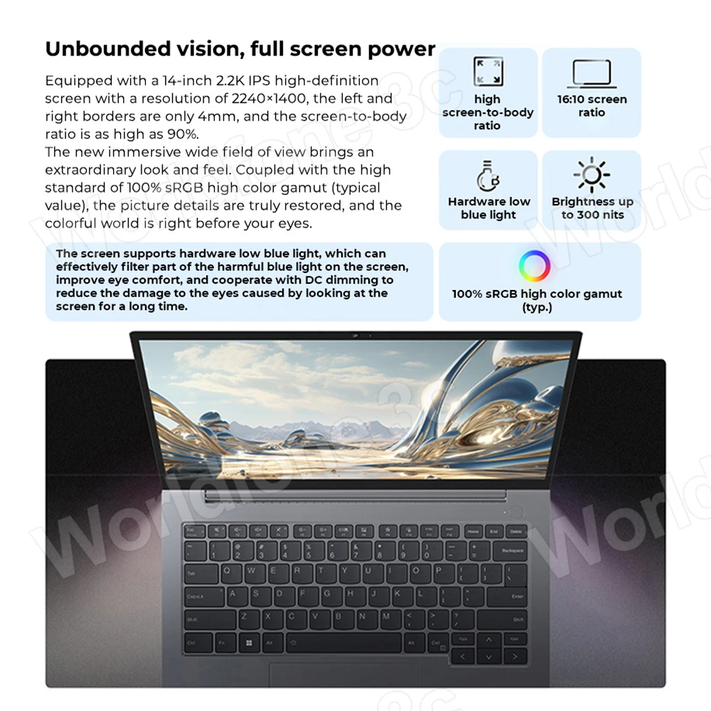 Lenovo-ordenador portátil ThinkBook 14, Teclado retroiluminado Notebook con, AMD R5 7530U/R7 730u, gráficos Radeon, 16GB RAM, 1TB/2TB SSD, 14 pulgadas, 2023 K