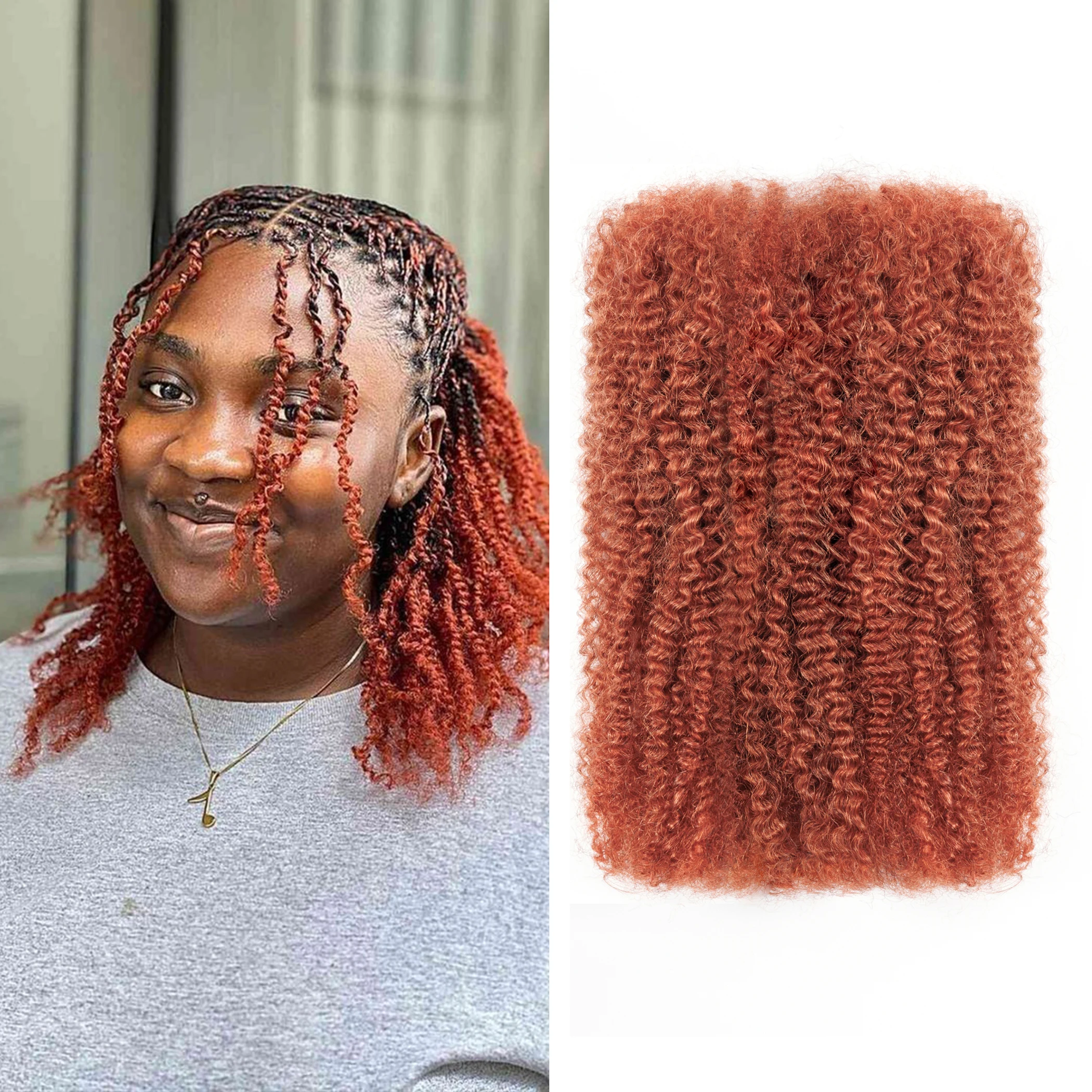 Wholesale Virgin Hair Afro Kinky 100% Human Hair Pre-Stretched Braiding Hair Bulk Remy Braiding for Natural DreadLocks