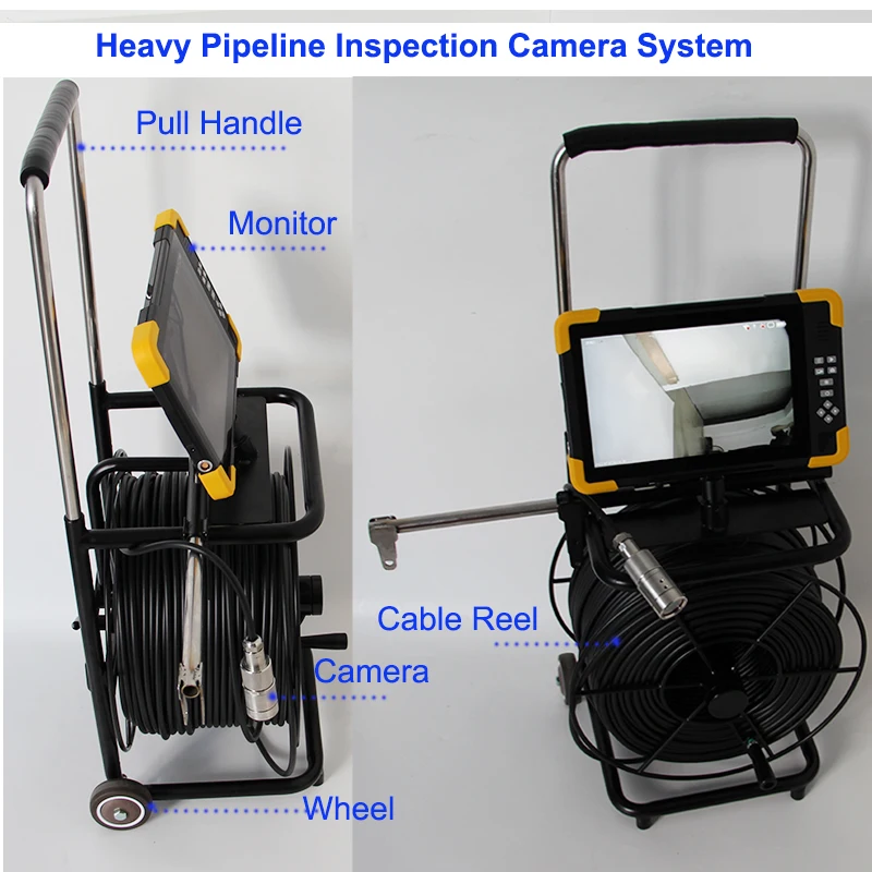 Factory Offer 5MP 200M Anti-corrosion Deep Well Sea Inspection Camera with Meter Counter