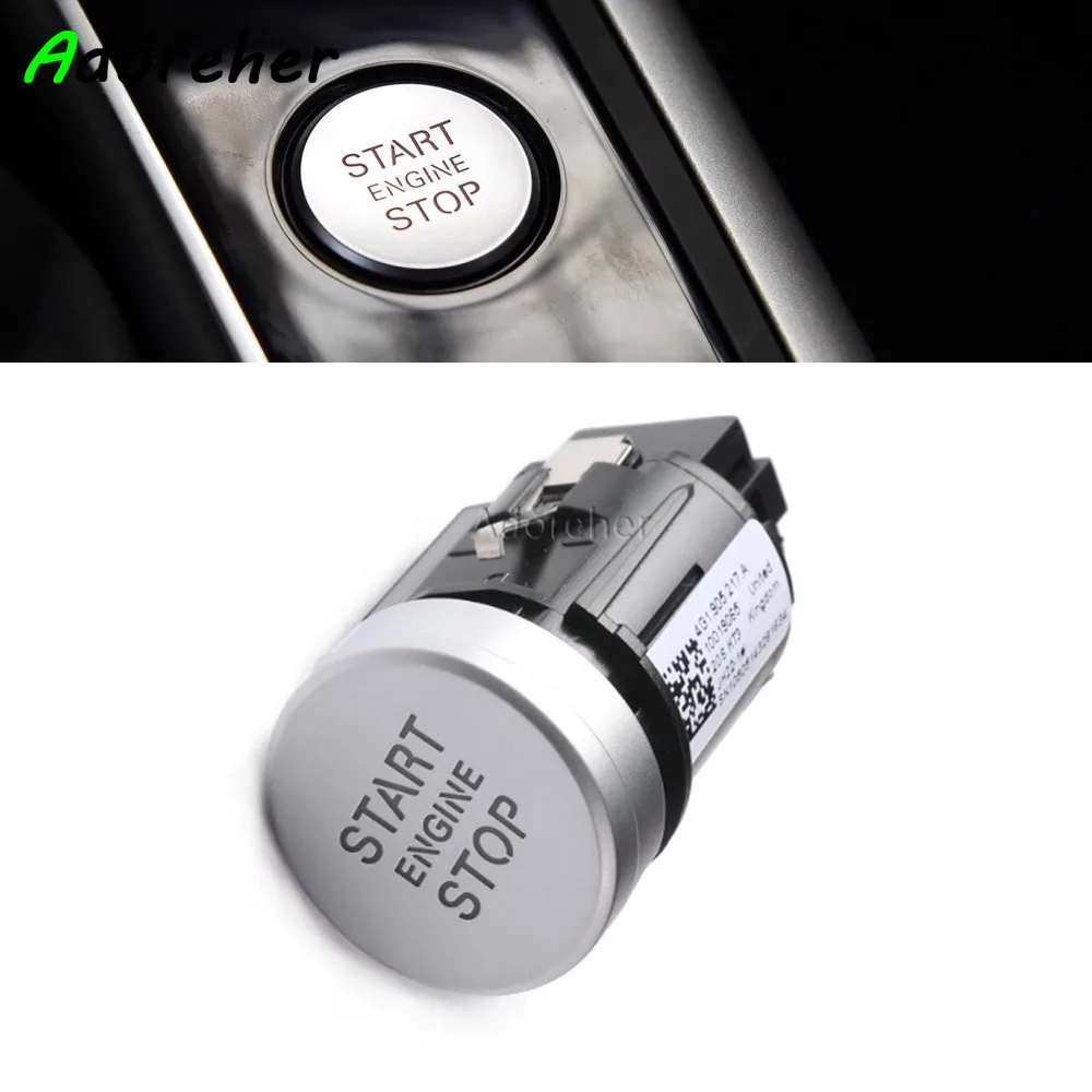 Car Keyless Engine Ignition Switch ONE-CLICK Start Stop switch Button For Audi  A7 A6 C7 2011-2018