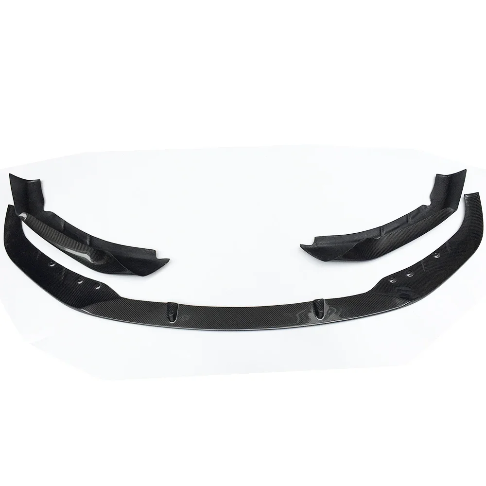 MP Style Carbon Fiber Front Bumper Chin Lip With Side Splitter Apron  for  G30 G31 520 530 540 M550 M Sport  2020-2023