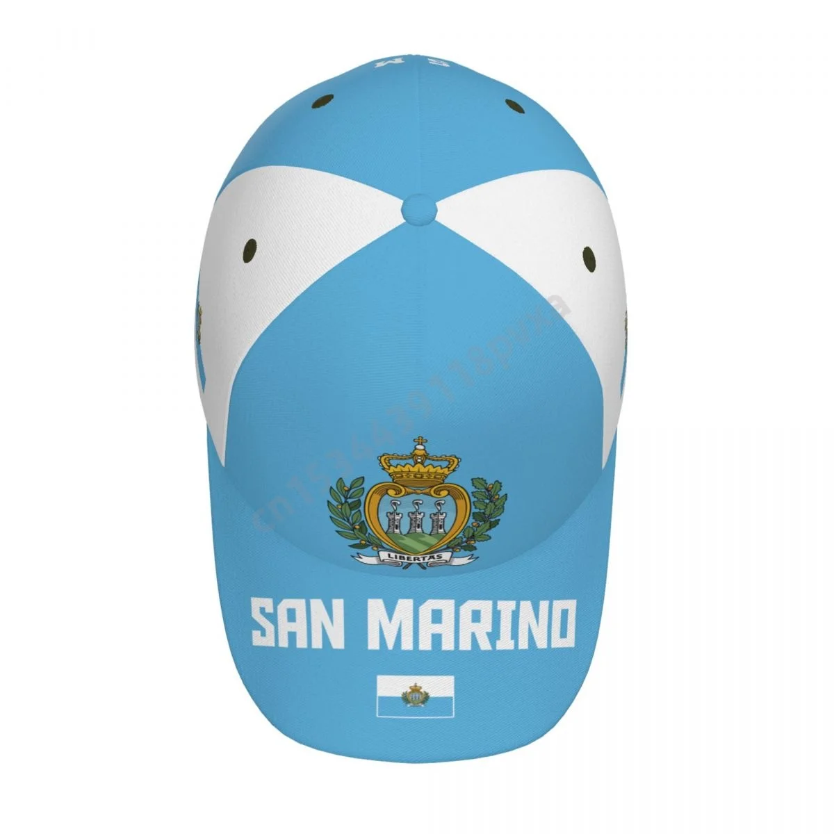 Unisexowa czapka z daszkiem z flagą San Marino, fajna czapka patriotyczna dla dorosłych, dla fanów baseballu i piłki nożnej, dla mężczyzn i kobiet.