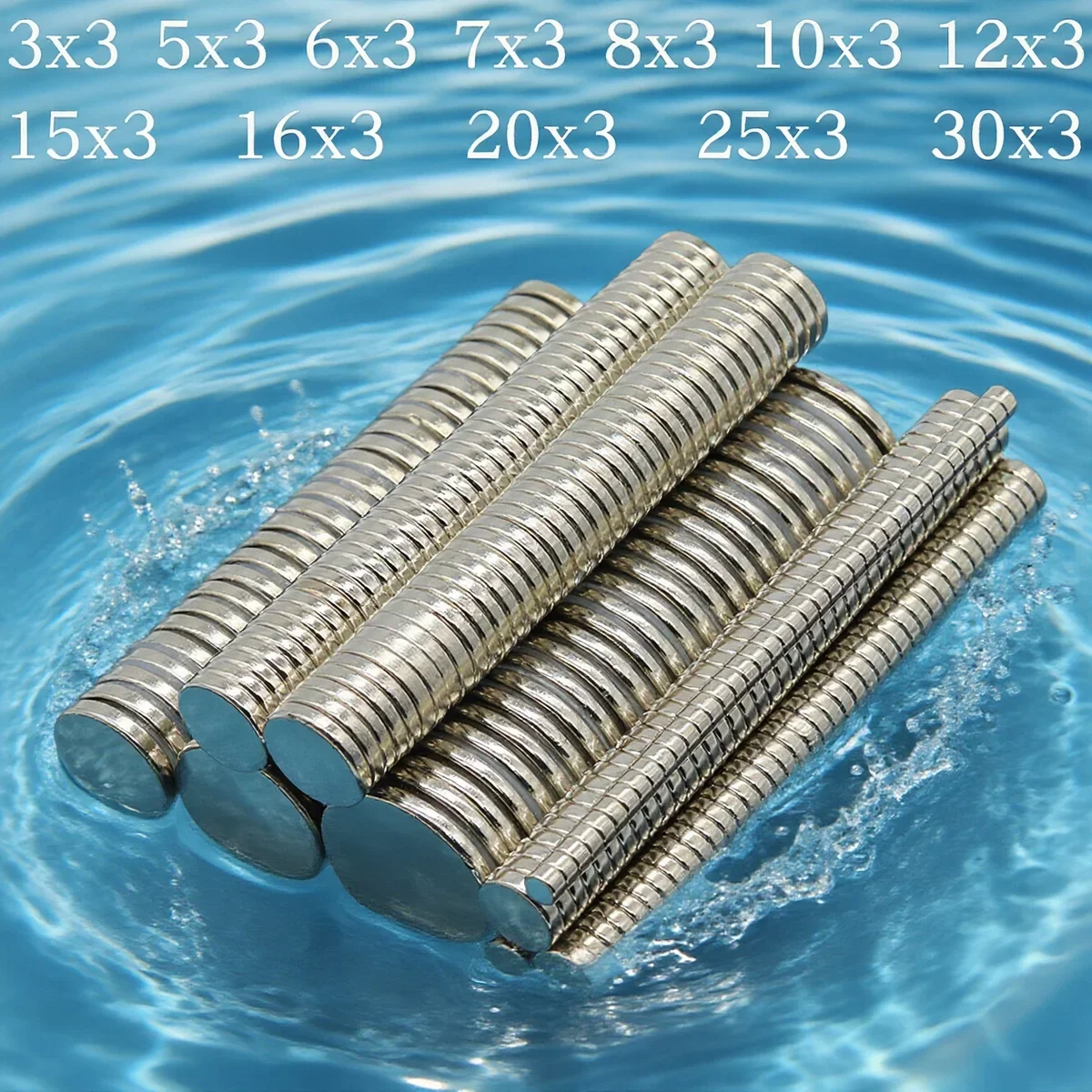 3x3/5x3-20x3mm Iman Small Magnets Thin Compact for Office Refrigerator Kitchen Desktop Organizing Notes - Practical Mini Magnets