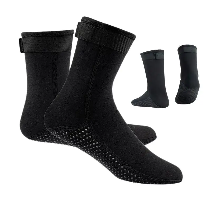 Neoprene Socks 3mm Neoprene Swim Socks Diving &Scuba Gear Socks Thermal Anti-slip Sand Proof Waterproof Wear-resistant Socks