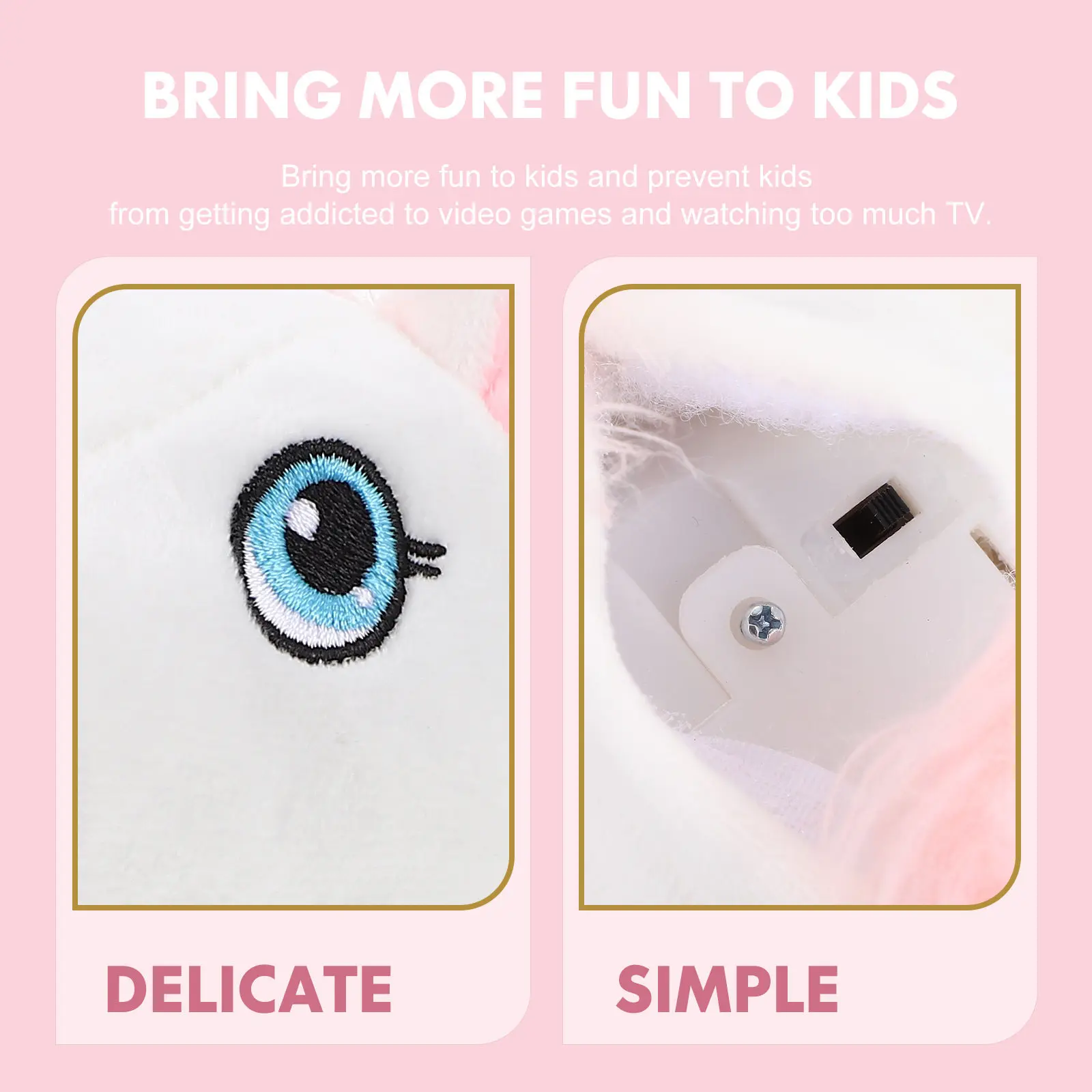 

Electric Walking Unicorn Interactive Children Gift for Girls Cognitive Learning Fun Indoor Battery Powered Stuffed Animal
