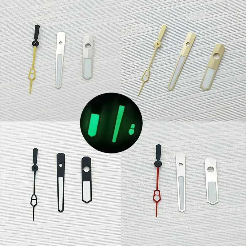 Green Luminous Watch Hands Fits NH35 NH36 Movement Watch Assembly Accessories Diving Watch Modification Pointers Kit