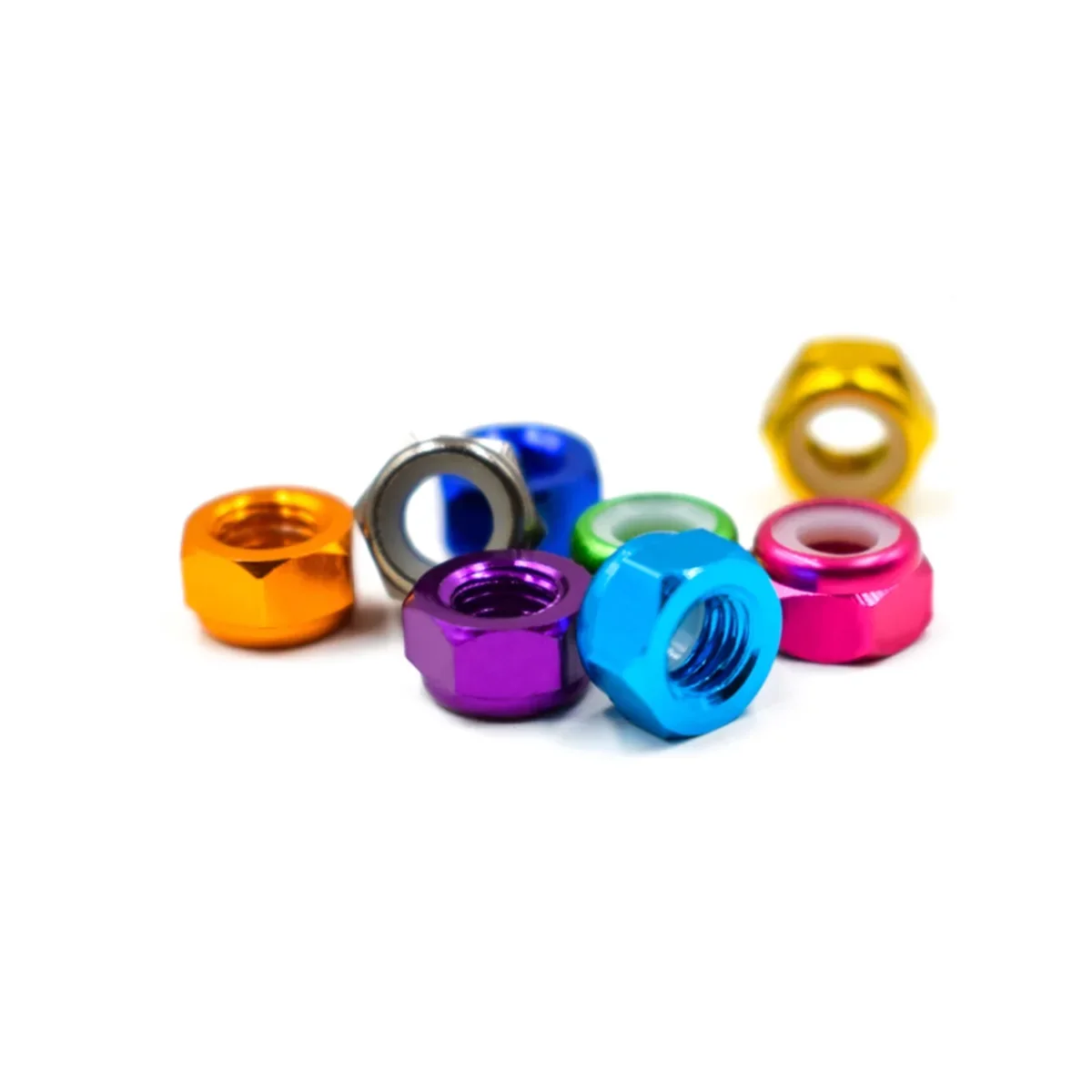 

Aluminum Alloy Locking Nut / Locking Self-Locking Nylon Ring / Colored Screw Cap M2~M8