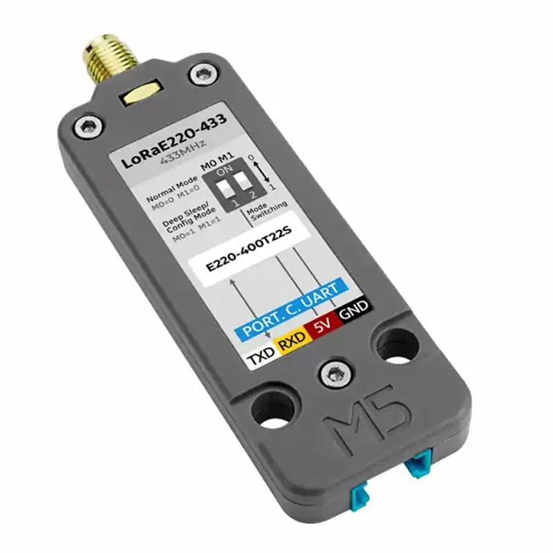 

-ABAB Lora E220 Коммуникационный блок с антенной 433 МГц Частотный диапазон LLCC68 Беспроводной пробуждение