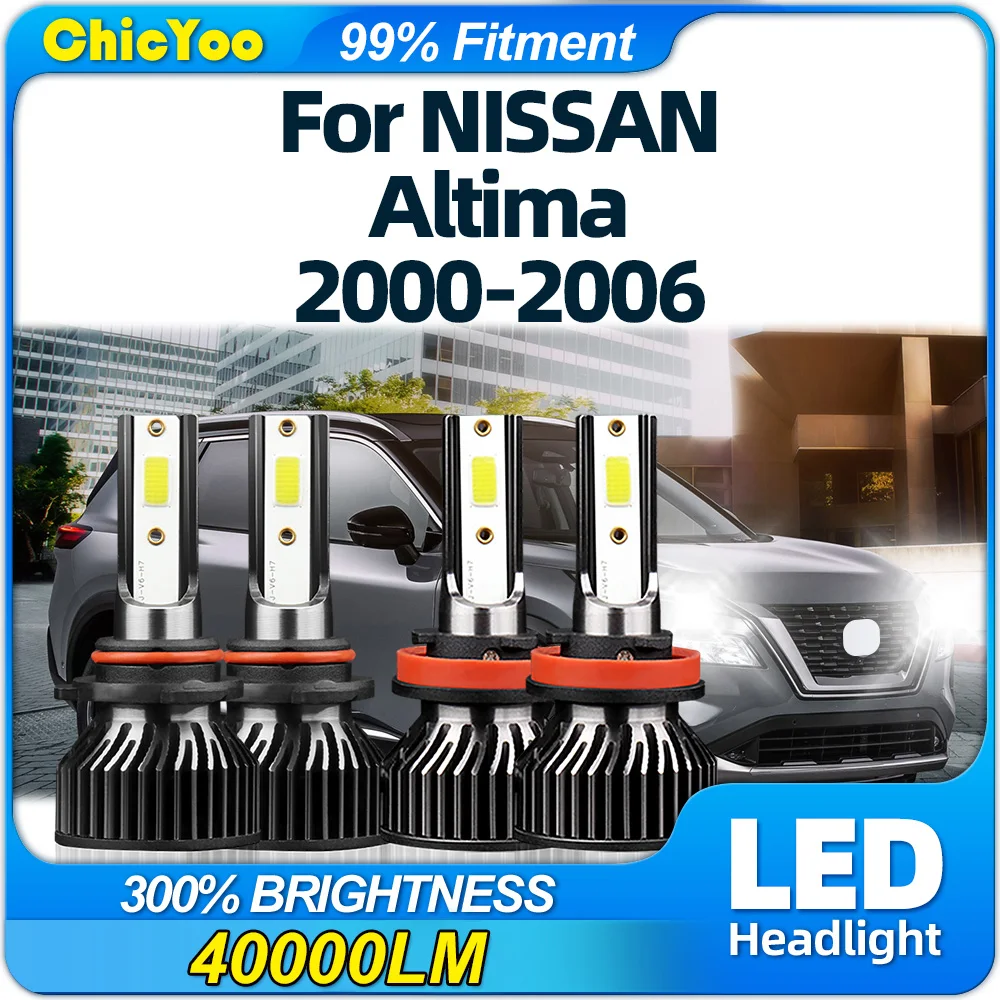 

Лампы для автомобильных фар 240 Вт, 6000 лм, 2000 K, с чипами CSP, для NISSAN Altima 2001, 2002, 2003, 2004, 2005, 2006,