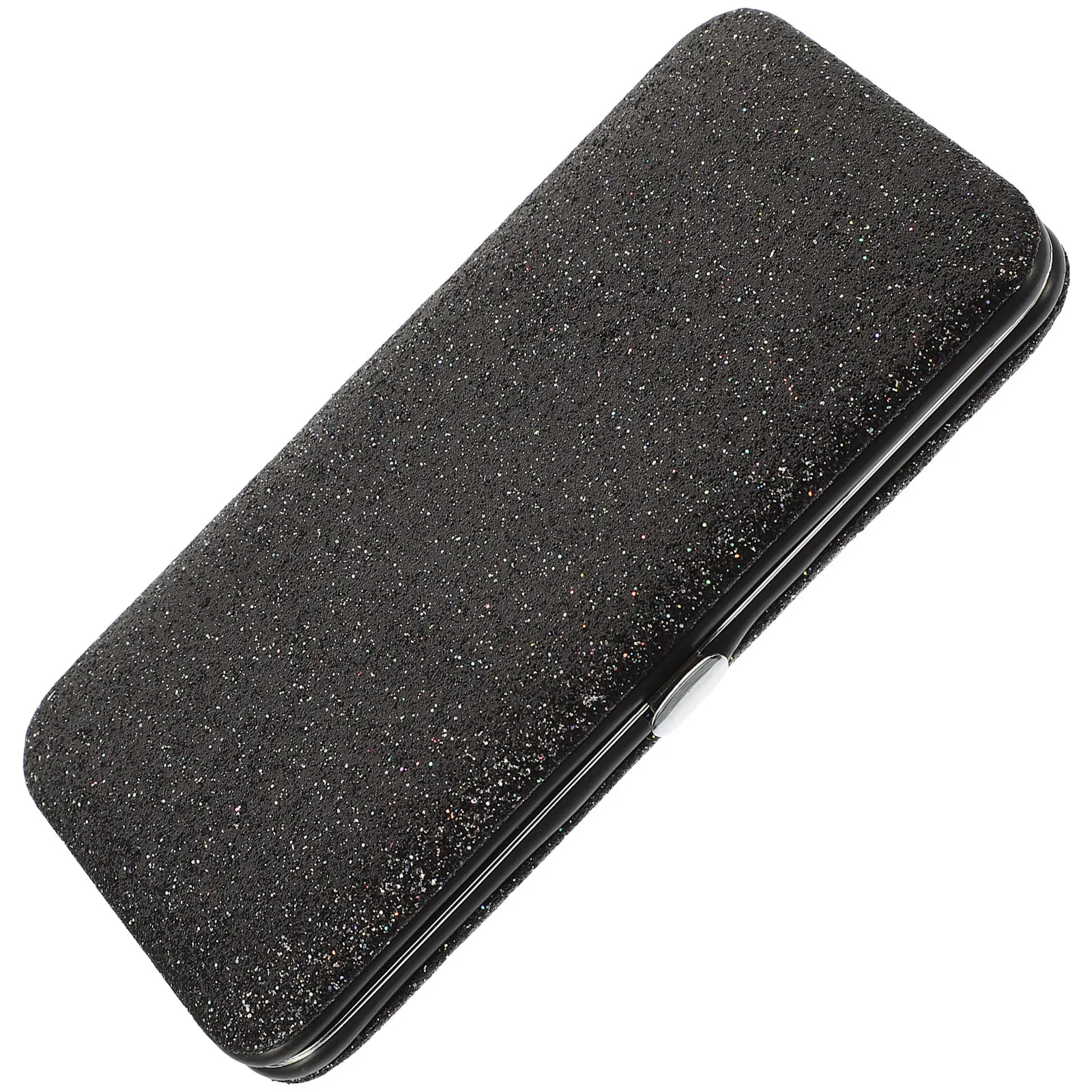 Scatola per pinzette per ciglia Custodia per strumenti per ciglia con design in tessuto con chiusura magnetica portatile premium per accessori per il trucco