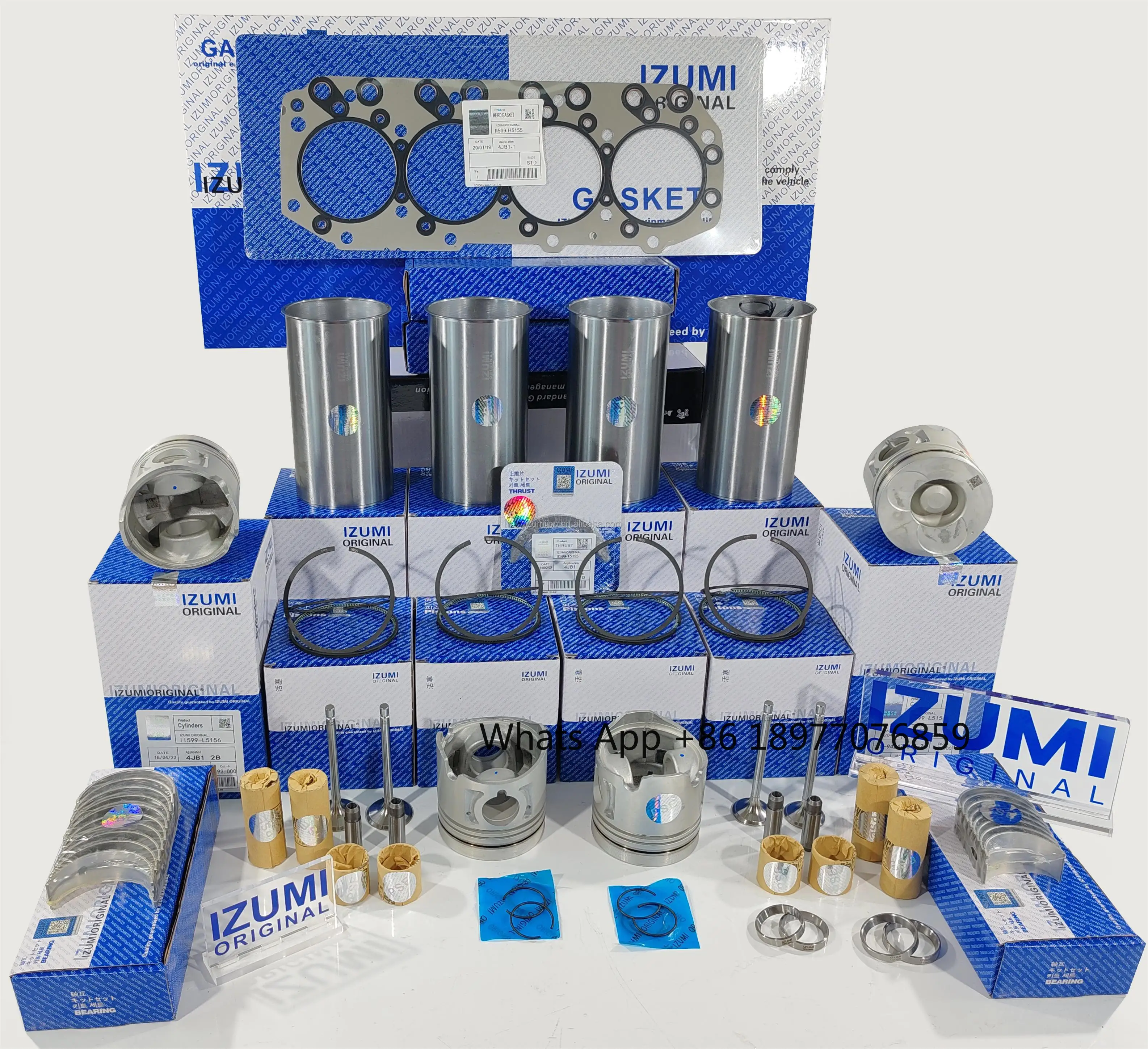 

Engine Parts For 4JB1 4HK1 4HG1 4LE1 4JA1 4BE1 4JJ1 4HF1 4JG2 Piston Gasket Dies el Engine Overhaul Rebuild Liner Kit