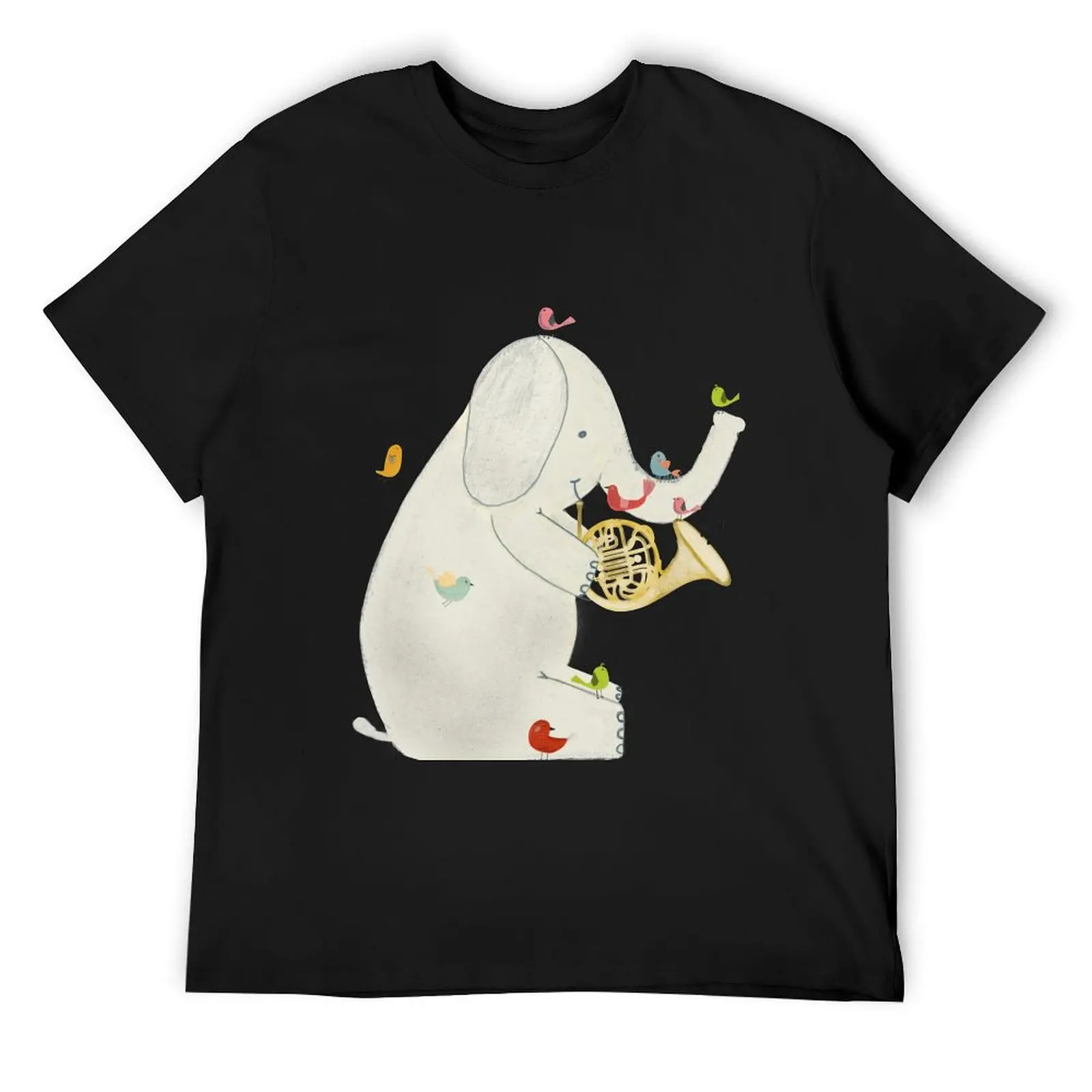 

little nature song T-Shirt anime clothes oversized customs plain black t shirts men