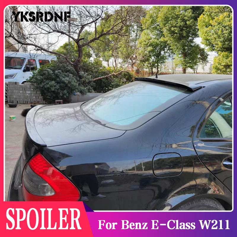 

Auto Refit Parts Real Carbon Fiber Rear Window Roof Wing Spoiler For Mercedes Benz E-Class W211 Roof Spoiler 2003-2009