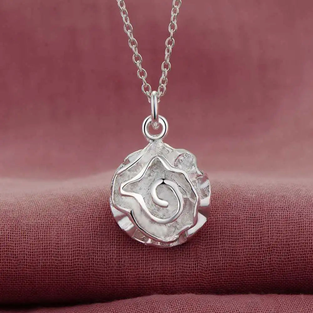 Halskette aus 925er-Sterlingsilber mit Blumenanhänger für Damen, Hochzeitsschmuck, luxuriöser Modestil, feine Accessoires, hochwertige Geschenke