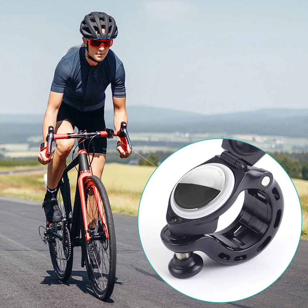 Mountain Bike Bell for Apple AirTag Aluminium Alloy MTB Cycling Horn Bike Handlebar Bell for Mountain Bike Road Bike