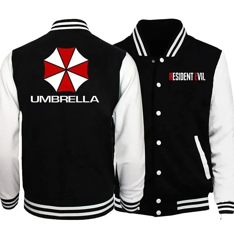 

R-Resident E-Evils Umbrella Baseball Jacket Boys Girls Casual Sweatshirts Women Mens Jacket Coat Cool Baseball Uniforms