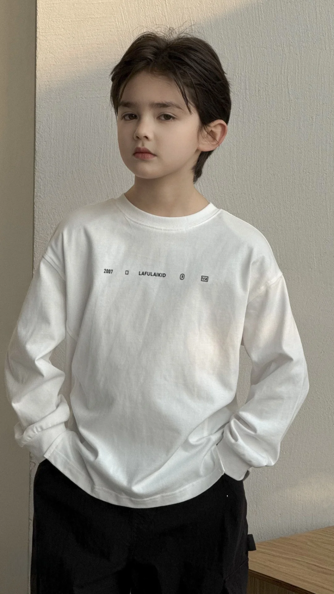 lafleur-long-sleeve-children's-t-shirt-spring-print-skin-friendly-breathable-kids-base-layer-top-versatile-cotton-shirt