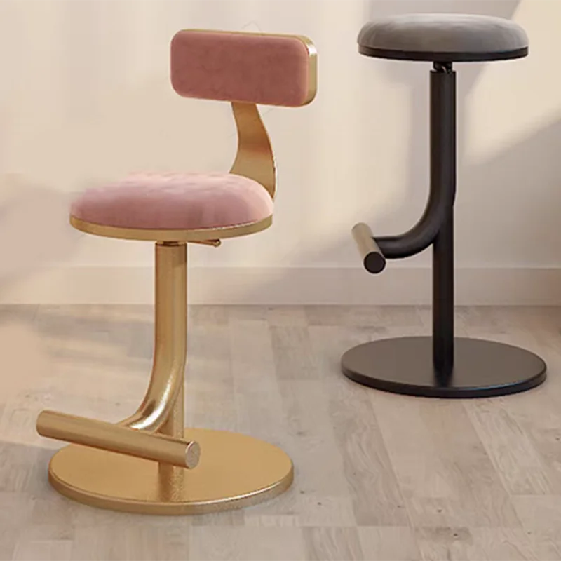 الشمال الحديثة بار البراز تصميم الوردي لهجة مريحة كراسي بار مريح الجمالية Sillas Para Comedor الأثاث العصري