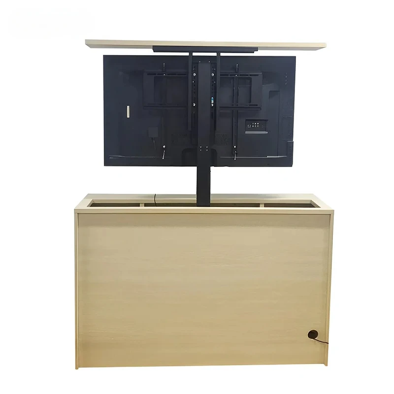 32-70 Inches Motorized Hidden TV Cabinet Lift Electrically Height-Adjustable TV Bracket for Installation with Remote Control