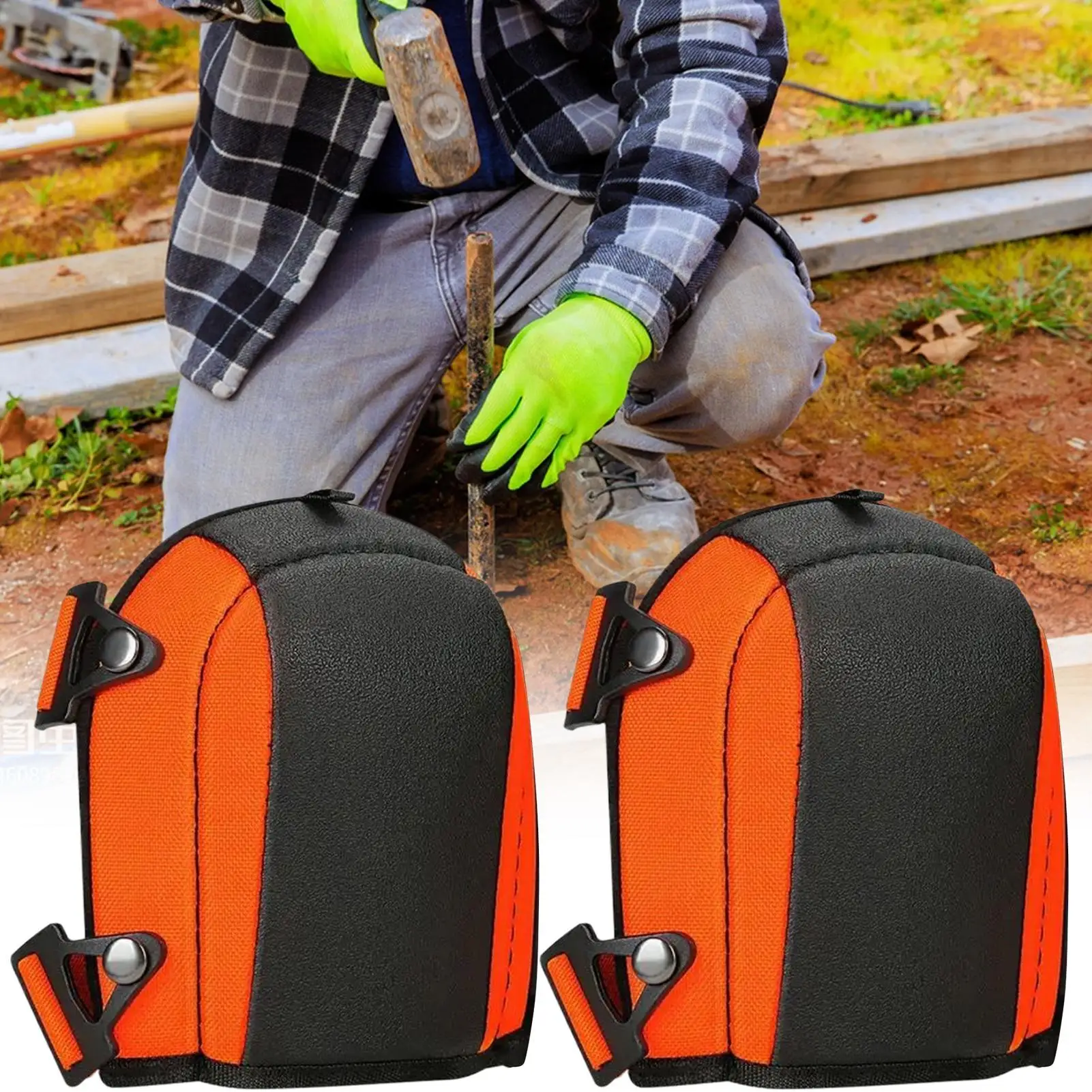 منصات الركبة للرجال وسادة البناء منصات الركبة للعمل مع رغوة سميكة حزام قابل للتعديل نيبادس لأرضيات السلامة المريحة