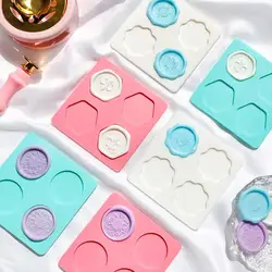 Modeling Molds Wax Seal Stamp Mold Silicone Pad Mat DIY Craft Wax Sealing Mat Tool For Stamps Fixed Shape Round