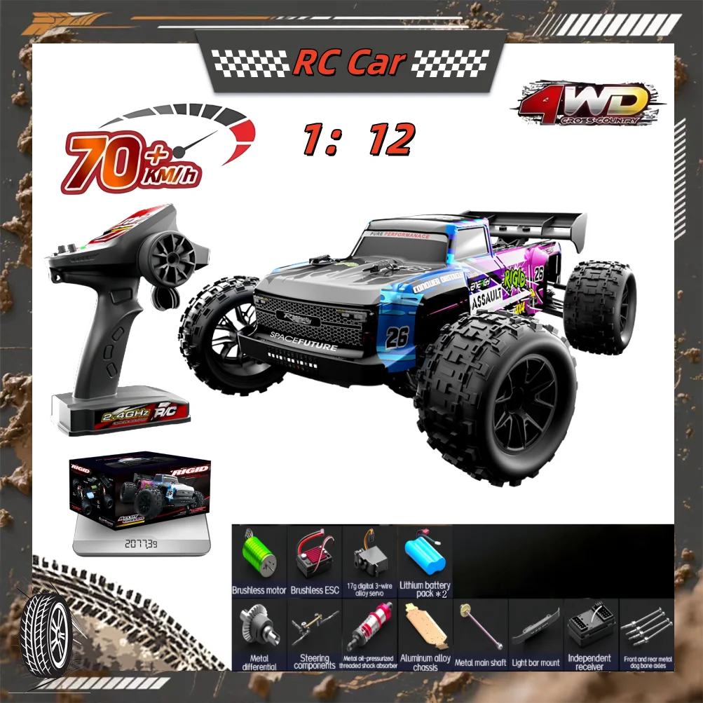 

C8803 1/12 RC автомобиль из сплава, бесщеточные автомобили, 4WD, высокоскоростной альпинистский внедорожник, электрический гусеничный автомобиль с дистанционным управлением, игрушки для детей