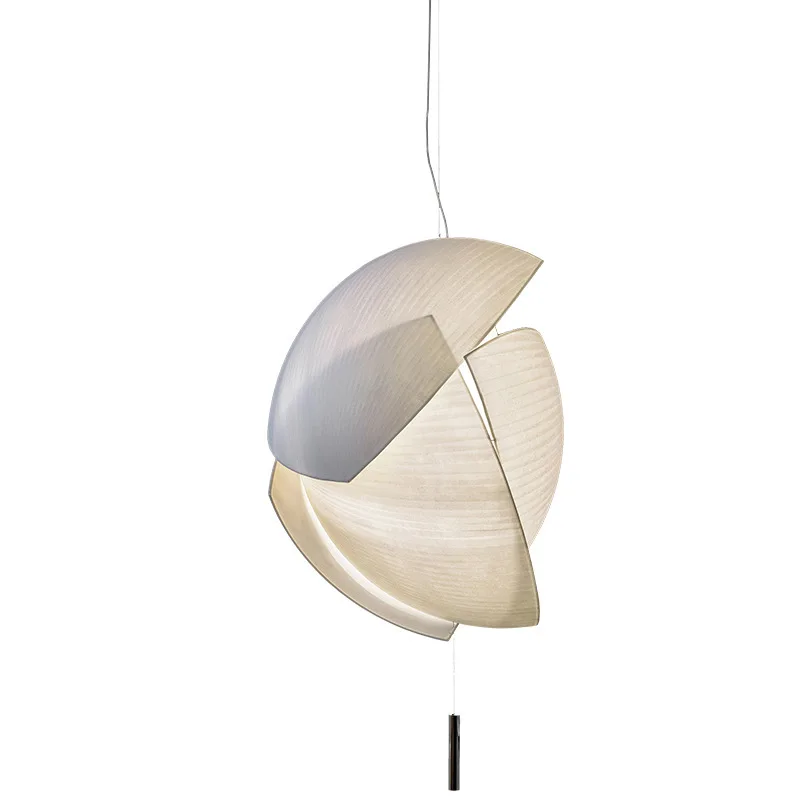 

Chandelier Nordic Restaurant Apartment Living Room, Creative Cafe Bar Fabric Duplex Stair Chandelier