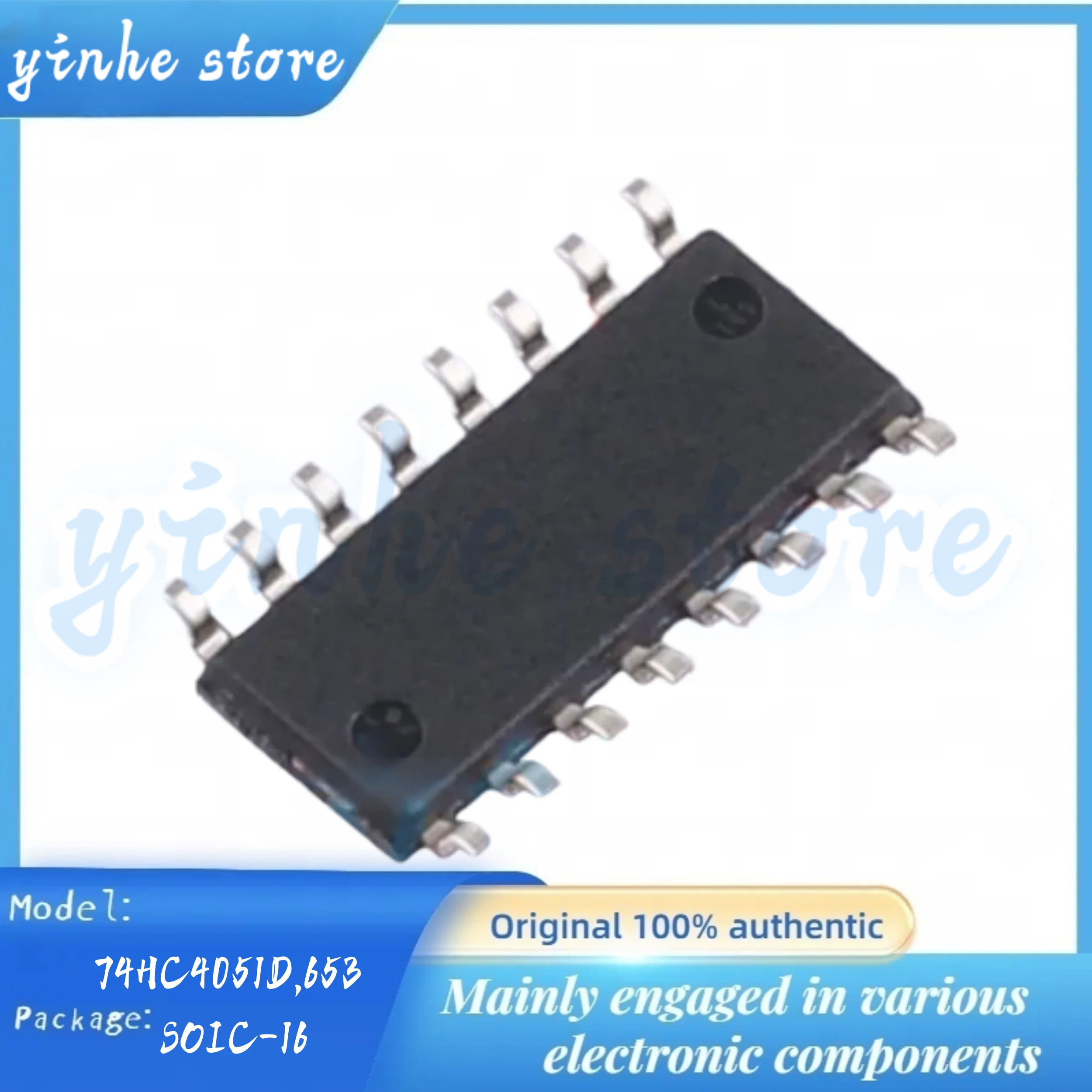 Original genuine product 74HC4051D, 653 SOIC-16 8-channel analog multiplexer-demultiplexer chip