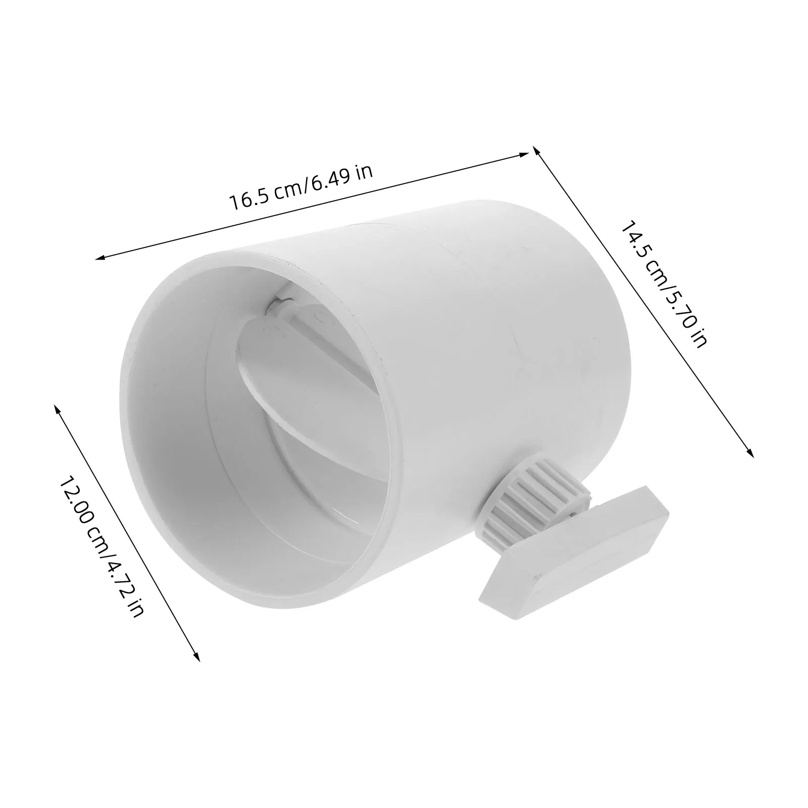 صمام مجاري الهواء اليدوي ABS المواد التحكم في تدفق الهواء لأنظمة التهوية النباتات الصناعية تنظيم المثبط البناء التجاري