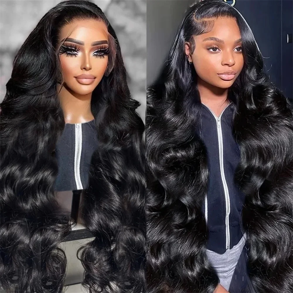 13x6 HD Transparent Lace Frontal Wigs Straight 250% Pre Plucked Human Hair 13x4 HD Lace Front Wig Brazilian 34 38 Inch For Women