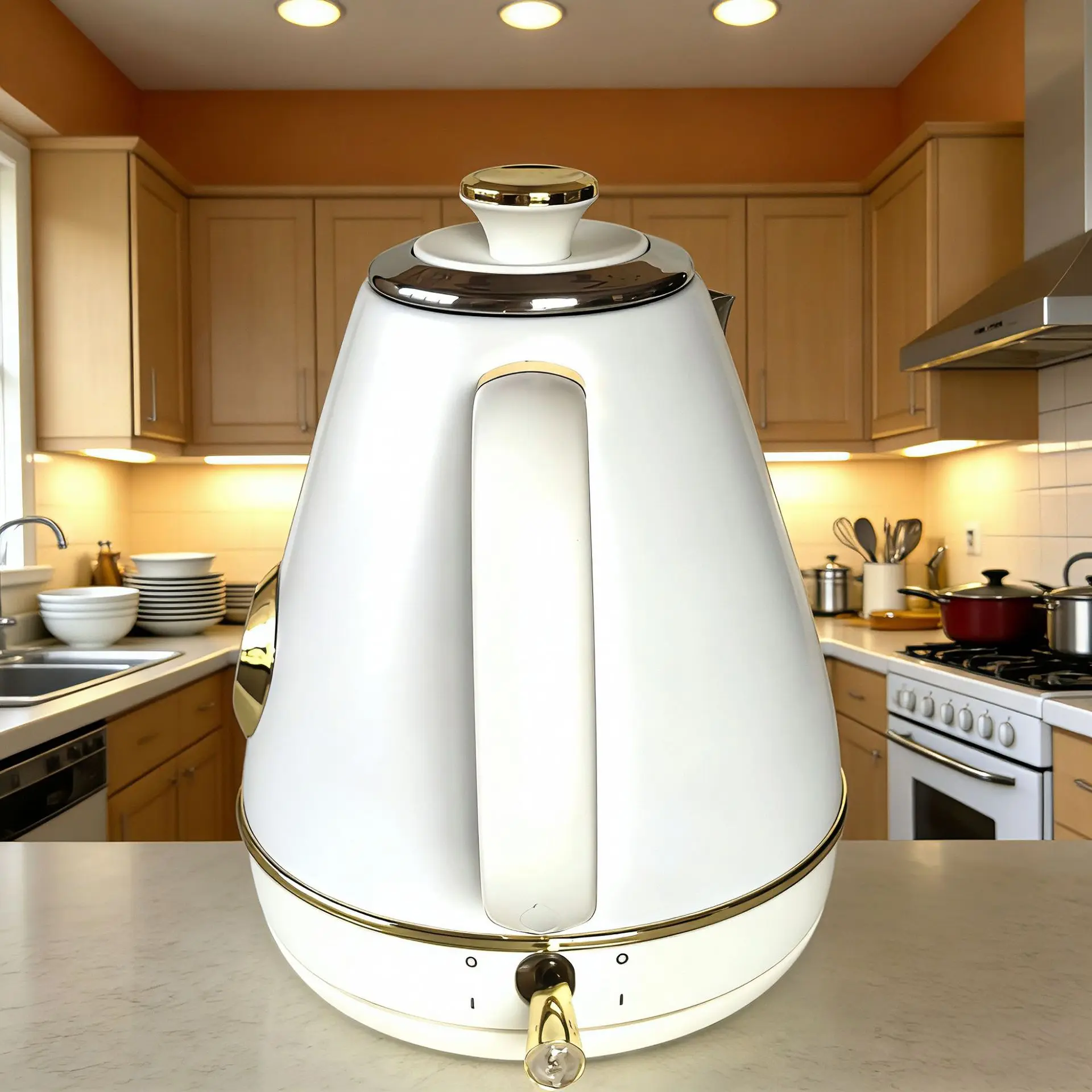 1850W European Electric Kettle Home 304 Stainless Steel Boiling Kettle With Temperature Display Teapot Auto Power Off 1.7L