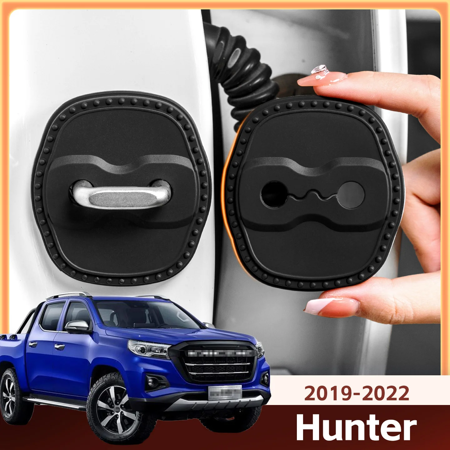 

2/4 шт. силиконовый чехол для дверного замка автомобиля, защитный декоративный чехол для Changan Hunter 2019 2020 2021 2022