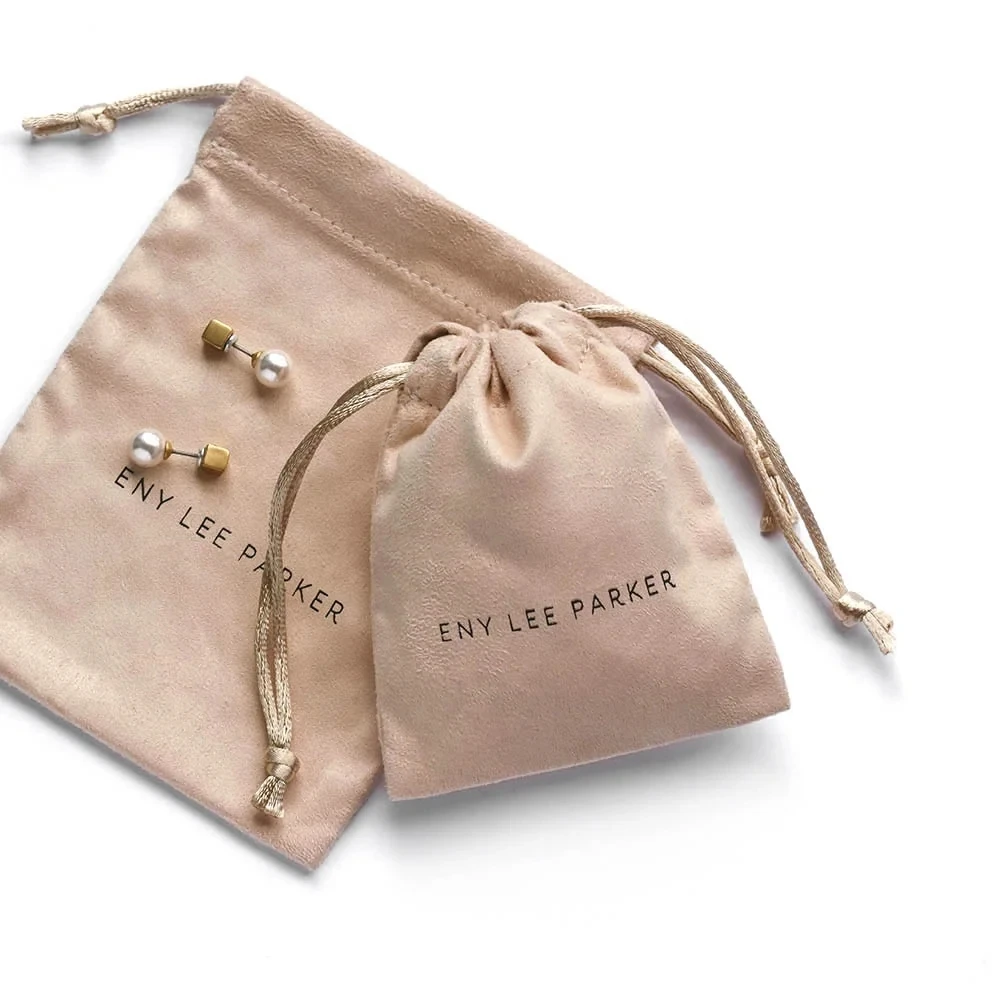 

customized soft suede jewelry pouch jewelry packaging bag with custom logo